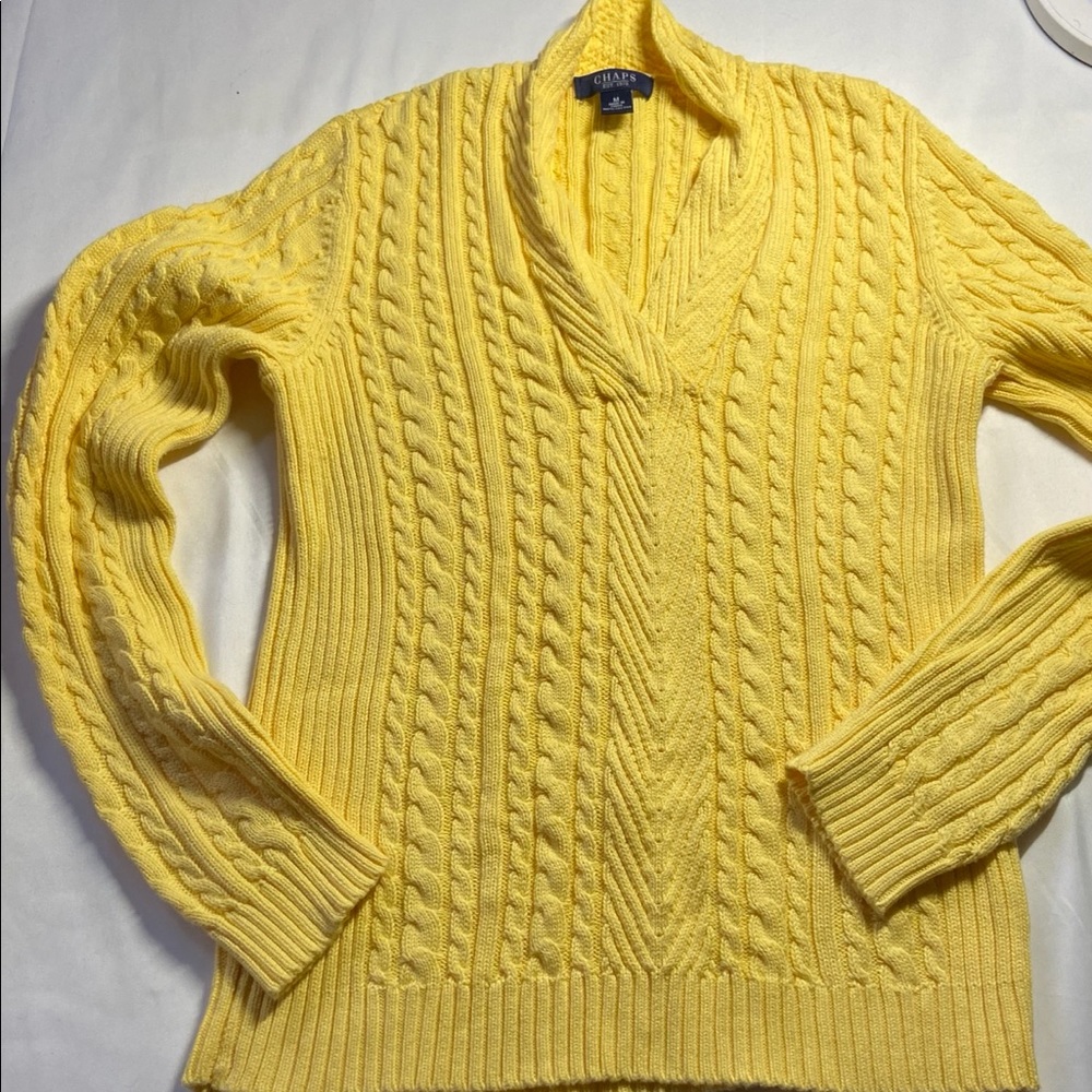 Chaps Yellow Sweater
